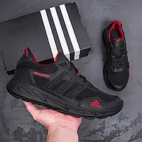 Мужские летние кроссовки adidas climacool черные, кожаные адидас, сетка на лето ЧИТАЙТЕ ОПИСАНИЕ