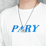 Кулон Валькнут Потрійна ріжкова підвіска із символікою вікінгів санлана Рунний щит, фото 4