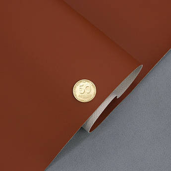 Автомобільний шкірзам, цвет мідний 6008-MT, на тканинній основі, шир. 150см