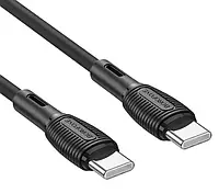 Кабель Type-C - Type-C Borofone BX86 Advantage 60W 3A 1m Silicone Black