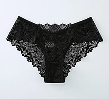 Жіночі трусики з мережива S, Чорний