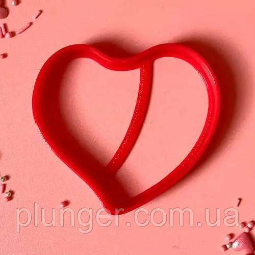 Вирубка для пряника пластикова Серце, фото 1
