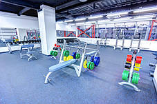 Гумове спортивне покриття Sporttec рулонне для тренажерного залу, фото 4