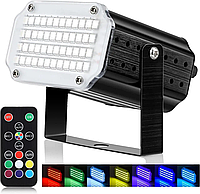 Стробоскоп LED 48 LED RGB сценический световой эффект + звуковая активация + контроль скорости вспышки