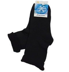 Теплі шкарпетки без гумки Limerence 23-25 чорні