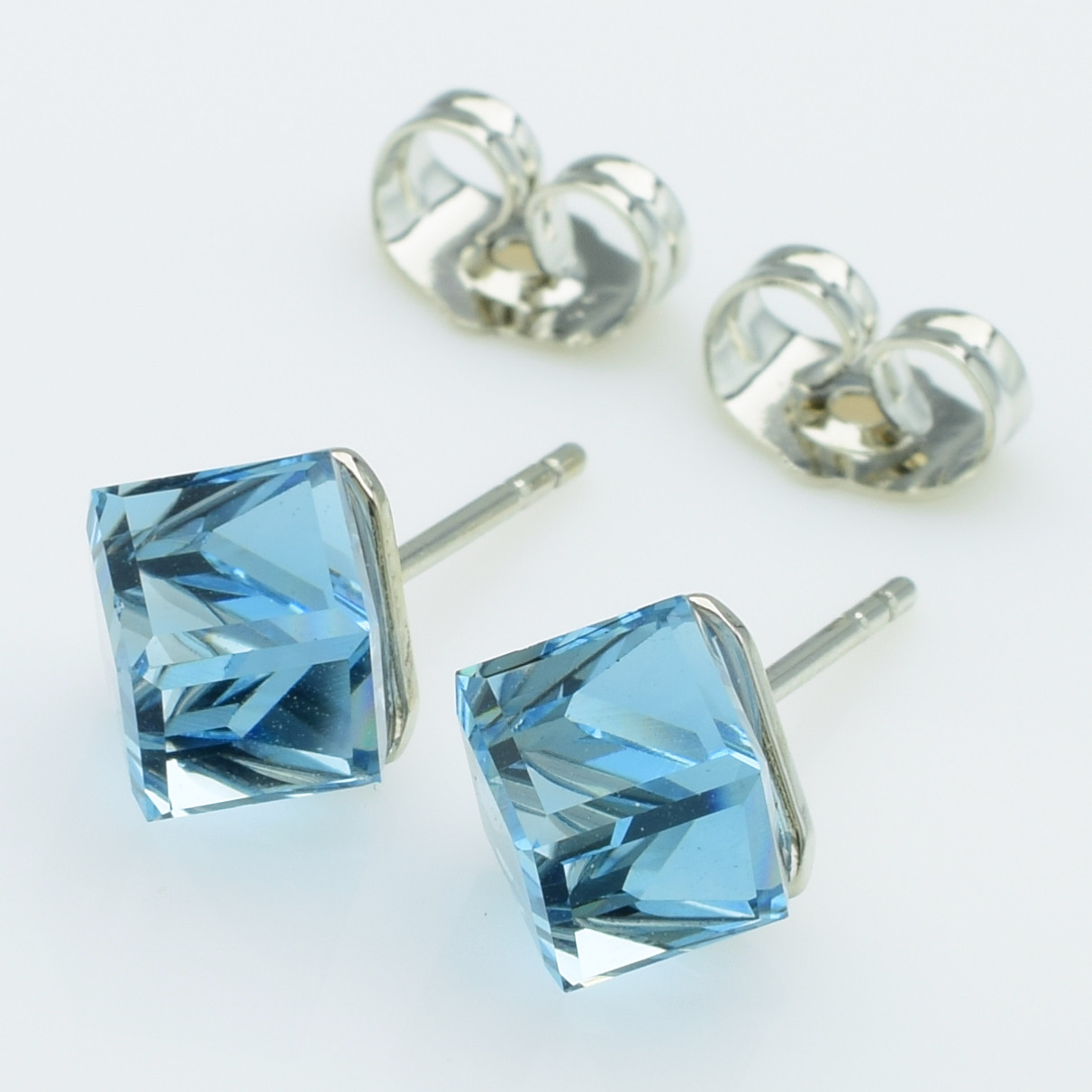 XUPING Сережки Родій Камені Swarovski Висота 0.9см, Ширина 0.8см