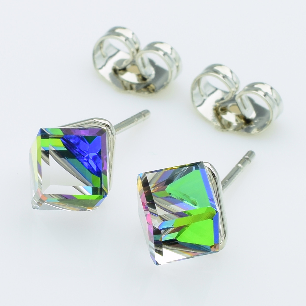 XUPING Сережки Родій Камені Swarovski Висота 0.9см, Ширина 0.8см