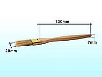Щетка флейцевая (кисточка для покраски стен/мебели) 7х20мм ТМ ЗАПАДНАЯ OS