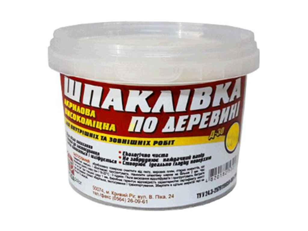 Шпатлівка по дереву акрилова 0,5кг ТМ РОДАCOLOR OS