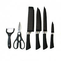 Набор кухонных ножей 6 предметов очень острых KING knife set, GS1, Хорошее качество, набор ножей, набор