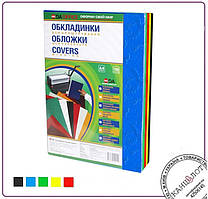 Обкладинка для перепльоту "під шкіру" DELTA COLOR, 230гр/м2, A4,АССОРТІ (1220101020100)