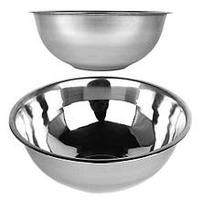 Миска з нержавіючої сталі D26см висота 9,5см об'єм 2,5 л