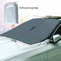 Защитная магнитная накидка - чехол на лобовое стекло автомобиля от замерзания, Gp1, снега, Хорошее качество,