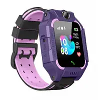 Детские часы Smart Baby Watch Z6 с GPS, GS1, магнитная зарядка, Хорошее качество, SIM + камера фиолетовый,