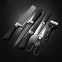 Набор кухонных ножей 6 предметов очень острых KING knife set, GS, Хорошее качество, набор ножей, набор