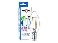 Лампа светодиодная Filament С35, E14 4 Ватт FL-305 ТМ BIOM OS