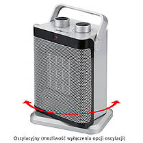 Керамічний тепловентилятор 1500 Вт Clatronic HL 3631, фото 4