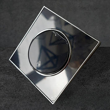 Вимикач RH Laura одинарний внутр. прох. чорний