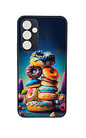 Чехол Glass Case для Samsung A54 5G / A546 бампер black donuts