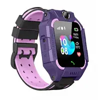 Детские часы Smart Baby Watch Z6 с GPS, Gp1, магнитная зарядка, Хорошее качество, SIM + камера фиолетовый,