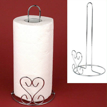 Тримач для паперових рушників "Серце" L28см D13,5см, фото 1