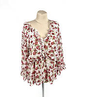 Блуза стильна Asos, з трояндами, напівпрозора, Розмір 18 (L 46), Відмінний стан