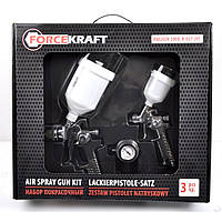 Фарборозпилювачі 1,0/1,4 мм, регулятор тиску, (3шт.) "FORCEKRAFT" R8826(H-2000,H-827-2V)