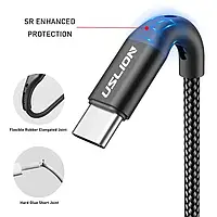 Кабель Micro USB Uslion 3A 1м быстрая зарядка, передача данных, GP1, хорошего качества, Мобильные и