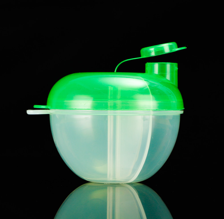 Ємність для зберігання сухої молочної суміші. Колір зелений., фото 1