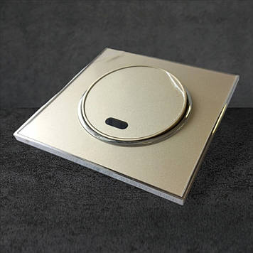 Вимикач RH Laura одинарний внутр. з підсвіткою Золото