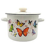 Каструля емальована  Laura 7 л., фото 3