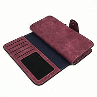 Жіночий замшевий клатч гаманець Baellerry Forever Бордовий, GP1, гарної якості, Галантерея й аксесуари, гаманці та портмоне,