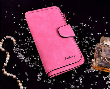 Жіночий замшевий клатч гаманець Baellerry Forever Рожевий, GP1, гарної якості, Галантерея й аксесуари, гаманці та портмоне,