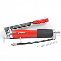 Шприц важільно-двох-плунжерний набивний 600мл + гнучкий шланг "FORCEKRAFT" 07042