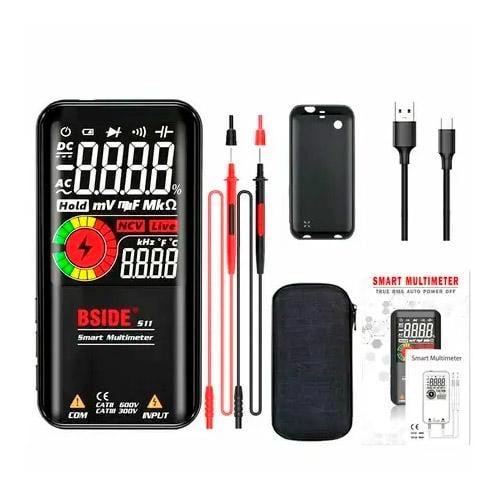 Мультиметр цифровий автоматичний Bside S11 з акумулятором 800 mAh, 1KHz, 60MΩ, 100mF