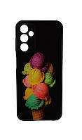 Чехол Glass Case для Samsung M14 / M146 бампер black ice cream