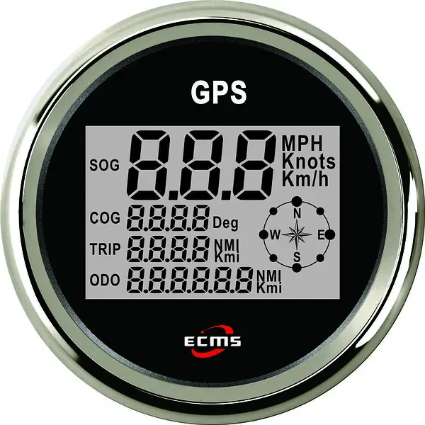 Універсальний GPS-спідометр із екраном ECMS 900-00034 (чорний). Купити спідометр для човна, вантажівки