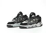 Чоловічі кросівки Adidas Niteball 2.0 v2 Black Grey, чорні кросівки адідас найтбол 2.0, фото 6