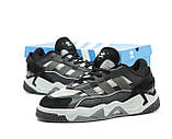 Чоловічі кросівки Adidas Niteball 2.0 v2 Black Grey, чорні кросівки адідас найтбол 2.0, фото 3