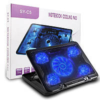 Охлаждающая подставка для ноутбука SY-C5 5 вентиляторов до 17 ", SL2, Хорошее качество, охлаждение ноутбука,