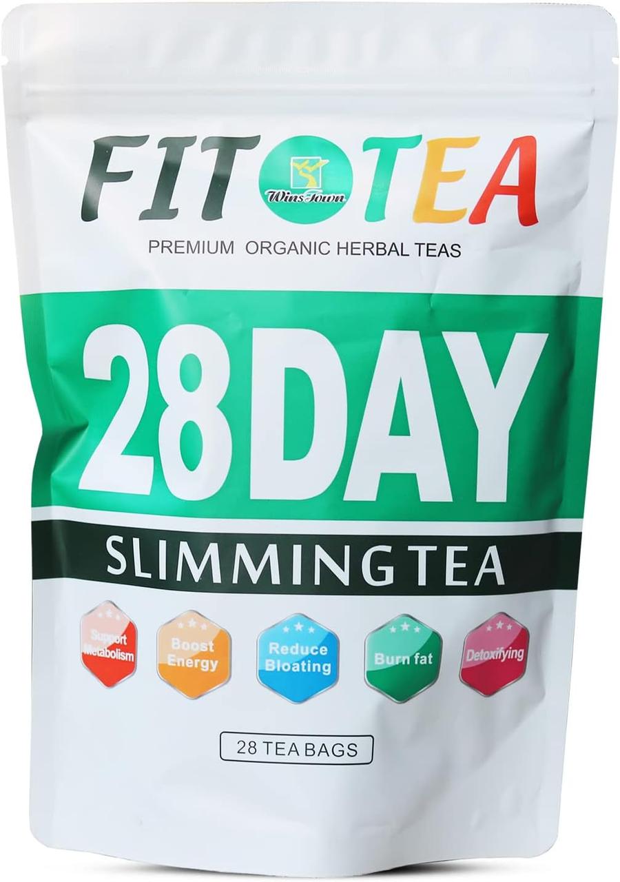 Чай для схуднення Fit Tea 28 day Slimming Tea детоксикаційний чай для схуднення, Зелений чай для схуднення