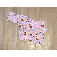 Дитяча утеплена кофточка сорочечка на дівчинку р.62 - 0-3 місяці - їжачки
