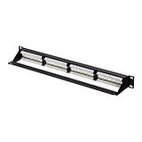 2E Патч-панель САТ 6, UTP, 19", 1U, 24 порти, зібрана, фото 4