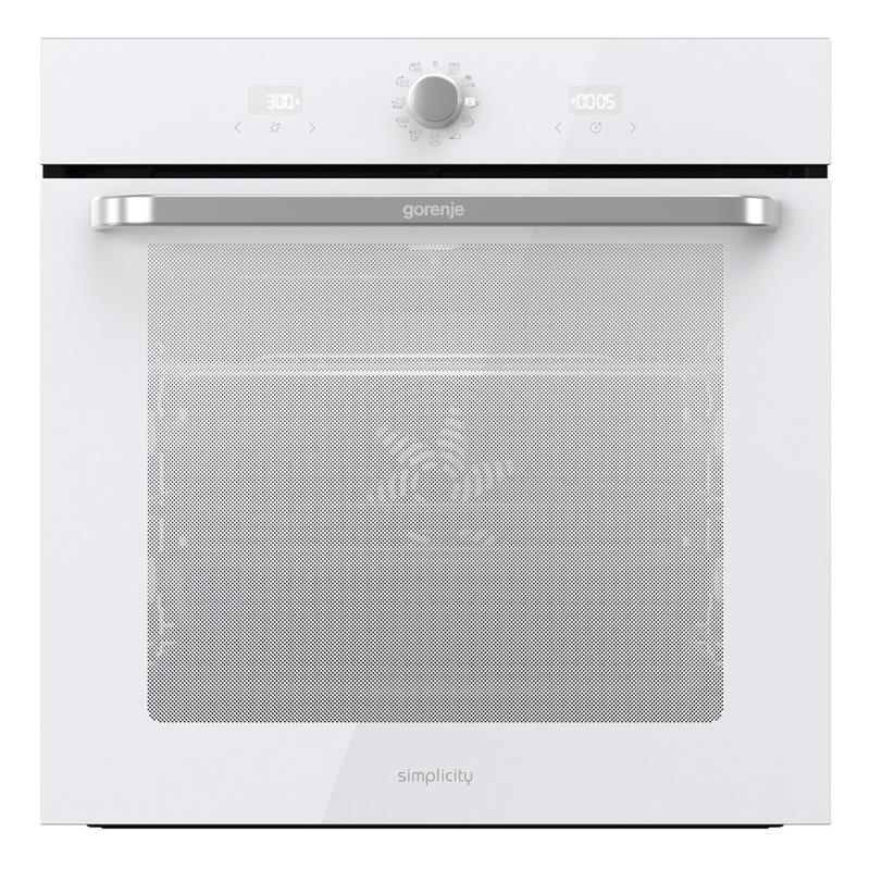 Gorenje Духова шафа електрична, 77л, A, пара, дисплей, макс.темпер.-300, білий