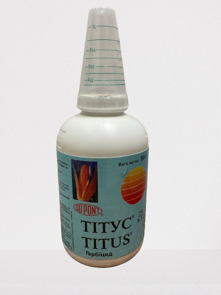 Гербіцид Тітус 0,5кг Corteva, гербіцид для кукурудзи, для картоплі, для томатів проти злакових бур'янів (пирія, мишія)