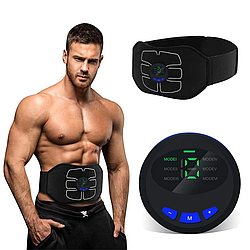 Пояс-міостимулятор для преса від USB, W24 / Масажер електричний стимулятор для м'язів живота з 6 режимами