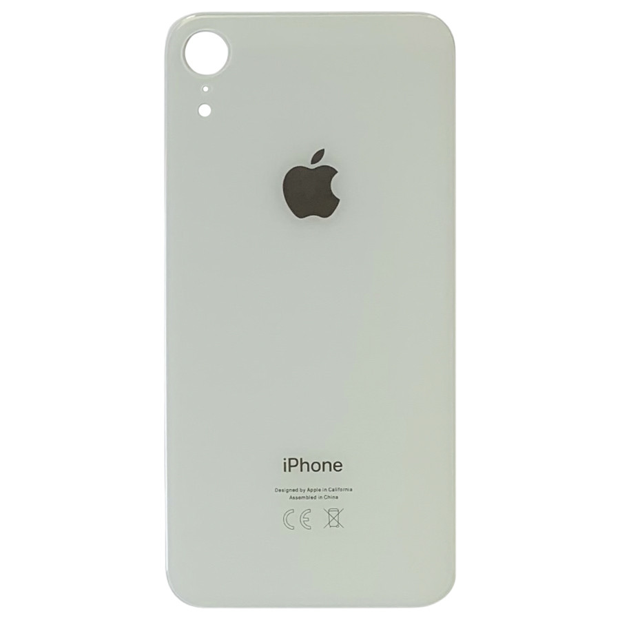 Задня кришка Apple iPhone XR біла Original PRC з великим отвором
