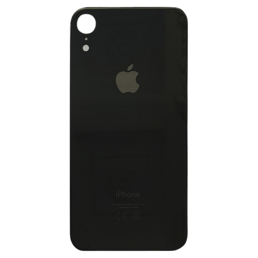 Задня кришка Apple iPhone XR чорна Original PRC з великим отвором