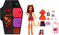 Кукла Monster High Toralei Stripe Skulltimate Secrets Neon Frights Торалей с шкафчиком(HNF80)
