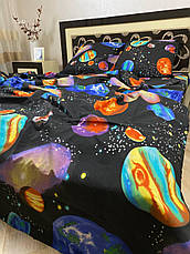 Євро постільна білизна чорний, фото 4